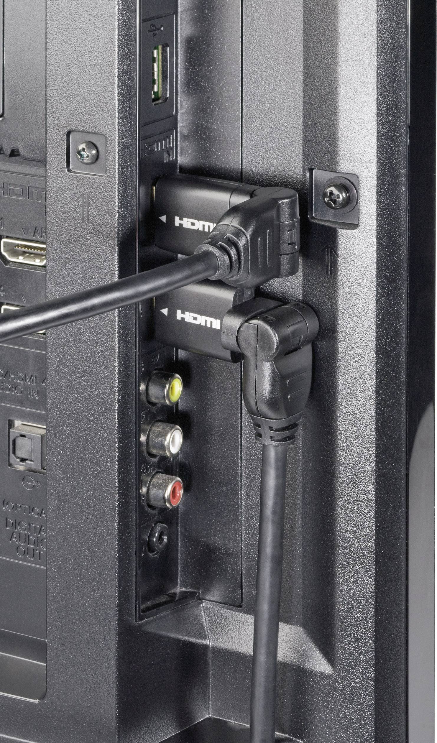 SpeaKa Professional HDMI Verlängerungskabel [1x HDMI-Stecker - 1x HDMI-Buchse] 3m Schwarz