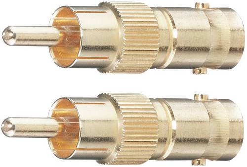 Oehlbach BNC / Cinch Adapter [1x Cinch-Stecker - 1x BNC-Buchse] Gold vergoldete Steckkontakte 0.00m