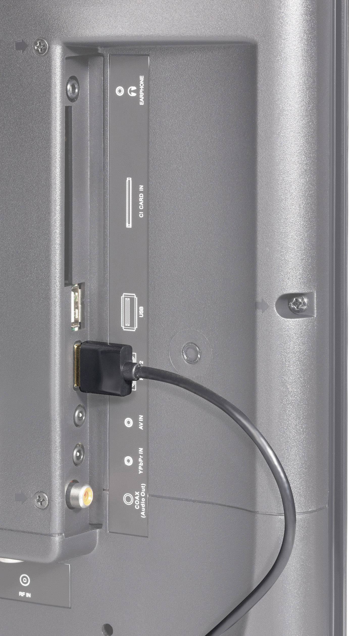 SpeaKa Professional HDMI Anschlusskabel HDMI-A Stecker, HDMI-A Stecker 0.20m Schwarz SP-9076308 4K UHD, Audio Return Channel