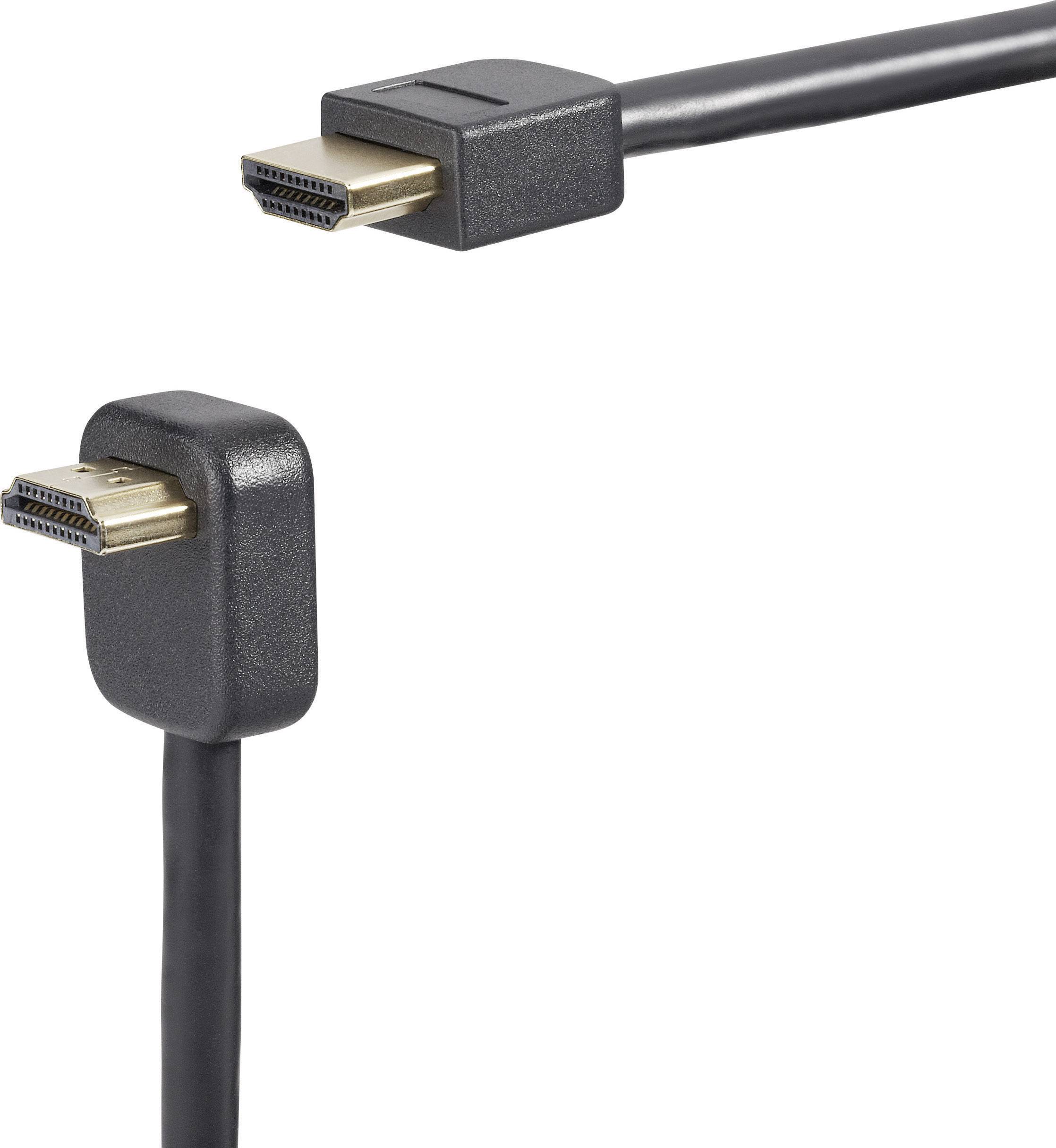 SpeaKa Professional HDMI Anschlusskabel HDMI-A Stecker, HDMI-A Stecker 1.80m Schwarz SP-3946732 Audio Return Channel, vergoldete