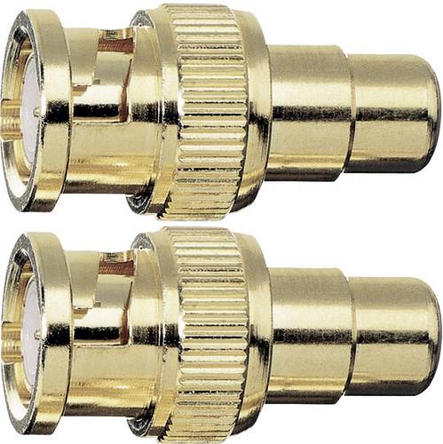Oehlbach Cinch / BNC Adapter [1x Cinch-Buchse - 1x BNC-Stecker] Gold vergoldete Steckkontakte 0.00m