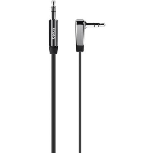 Belkin AV10128cw03-BLK Klinke Audio Anschlusskabel [1x Klinkenstecker 3.5 mm - 1x Klinkenstecker 3.5 mm] 0.90 m Schwarz hochflexibel