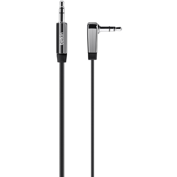 Belkin AV10128cw03-BLK Klinke Audio Anschlusskabel [1x Klinkenstecker 3.5mm - 1x Klinkenstecker 3.5 mm] 0.90m Schwarz hochflexibel
