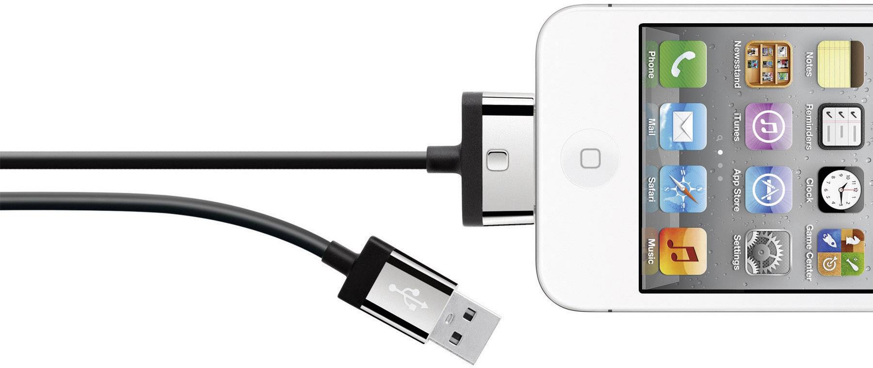 Belkin Apple iPad/iPhone/iPod Anschlusskabel [1x USB 2.0 Stecker A - 1x Apple Dock-Stecker 30pol.]