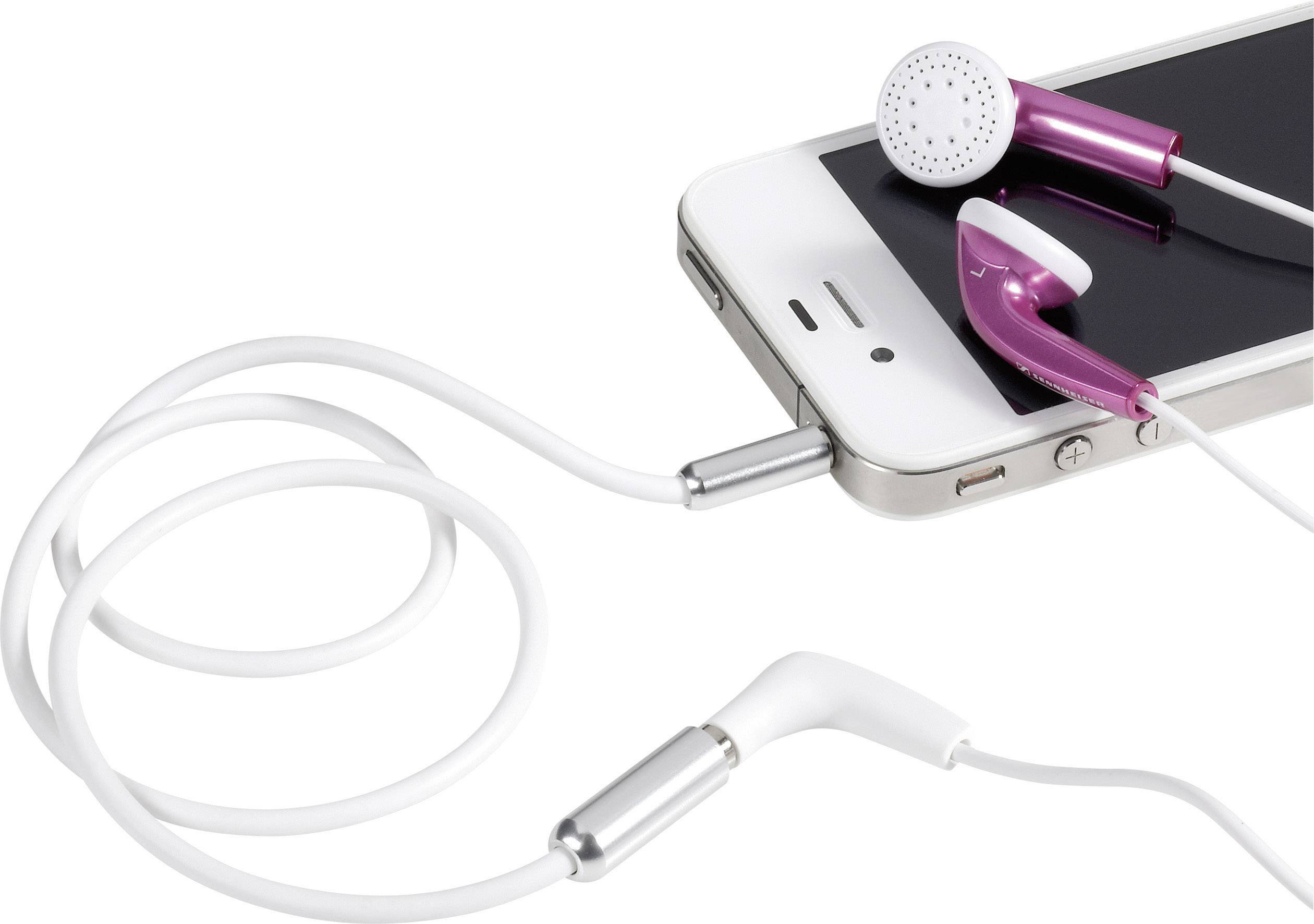 SpeaKa Professional SP-7870520 Klinke Audio Verlängerungskabel [1x Klinkenstecker 3.5mm - 1x Klinkenbuchse 3.5 mm] 1.00m Weiß