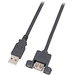 EFB Elektronik USB-Kabel USB 2.0 USB-A Stecker, USB-A Buchse 50.00cm Schwarz K5291SW.0,5V2