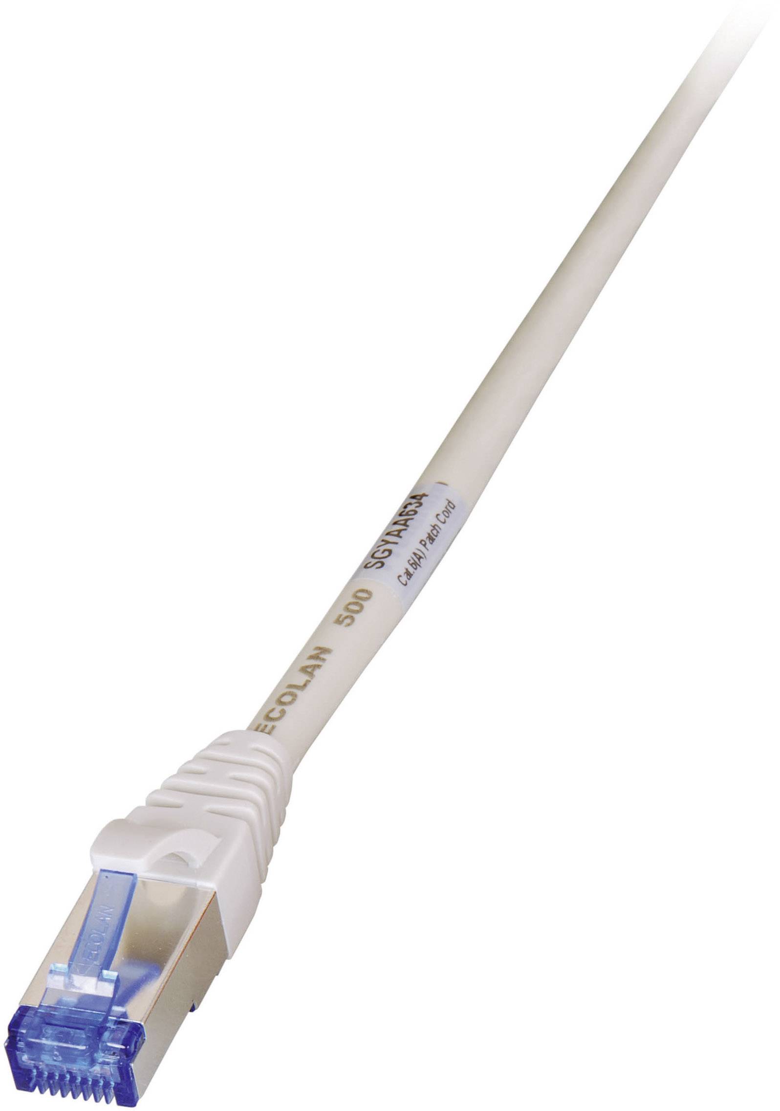 EFB Elektronik K5535GR.2 RJ45 Netzwerkkabel, Patchkabel CAT 6a S/FTP 2.00 m Grau UL-zertifiziert, Flammwidrig, mit Rastnasenschutz 1 St.