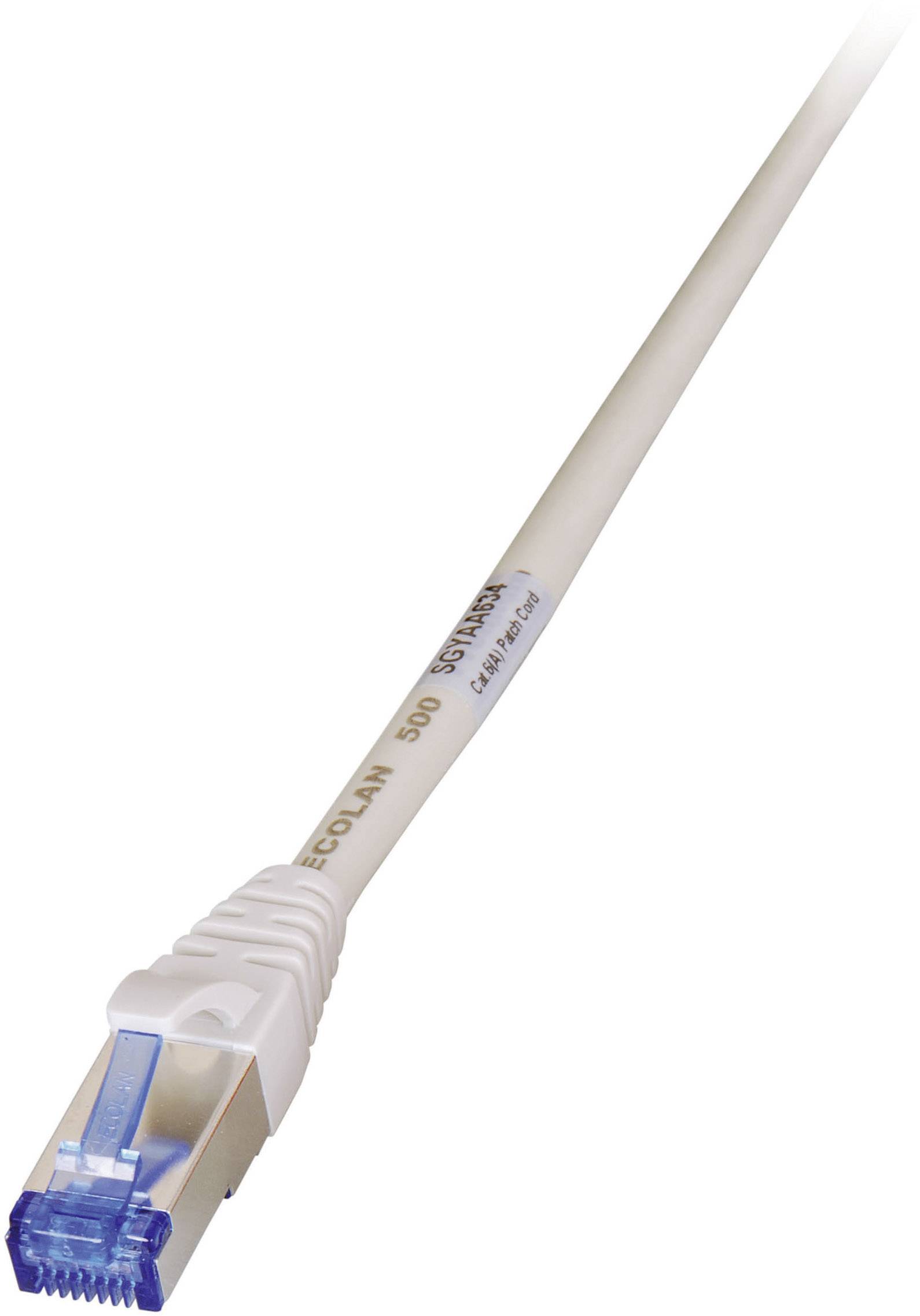 RJ45 Patchkabel Cat.6A S/FTP PVC -- UL grau 5m Kupferverkabelung Industrie