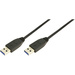 LogiLink USB-Kabel USB 3.2 Gen1 (USB 3.0 / USB 3.1 Gen1) USB-A Stecker, USB-A Stecker 3.00m Schwarz CU0040