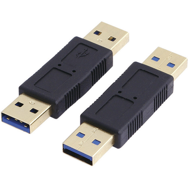 LogiLink USB 3.0 Adapter [1x USB 3.0 Stecker A - 1x USB 3.0 Stecker A] AU0016 vergoldete Steckkontakte