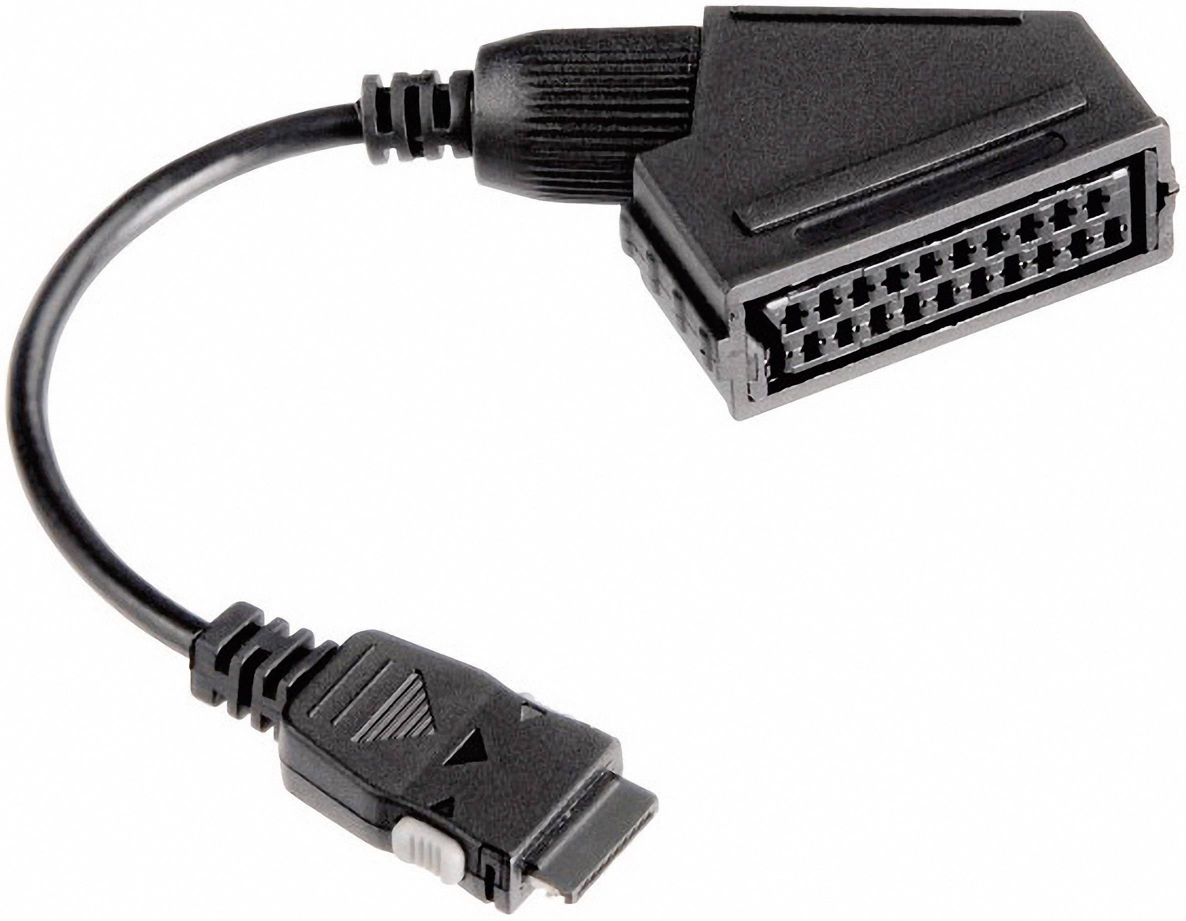 Hama 83099 SCART Adapter [1x SCART-Buchse - 1x Samsung Stecker] Schwarz 20.00 cm