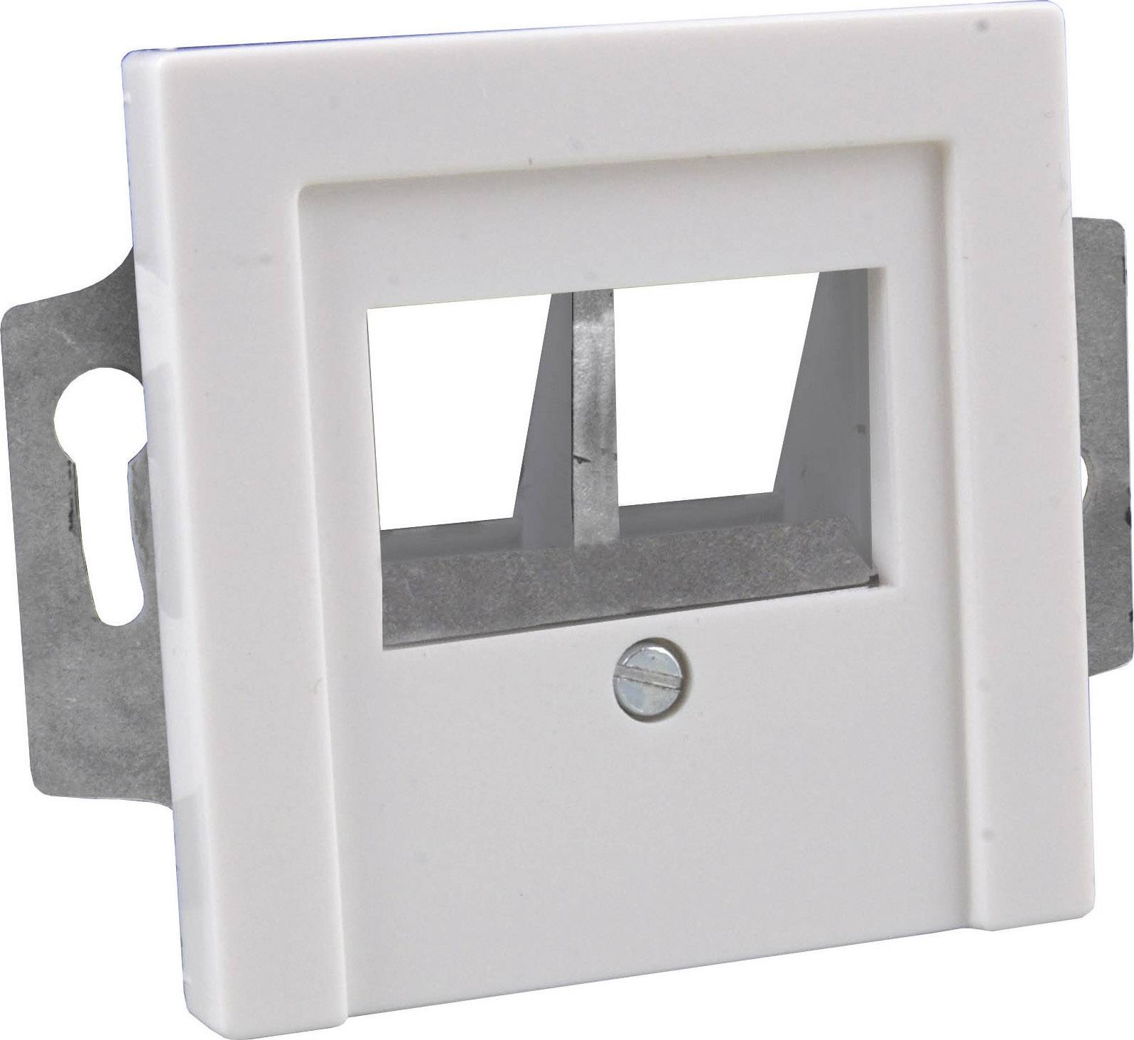 Tragring 2-Port, für Keystones -- designfähig TAE Netzwerk-Infrastruktur