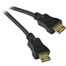 EFB Elektronik HDMI Anschlusskabel 2.00m K5429.2 Schwarz [1x HDMI-Stecker C Mini - 1x HDMI-Stecker C Mini]
