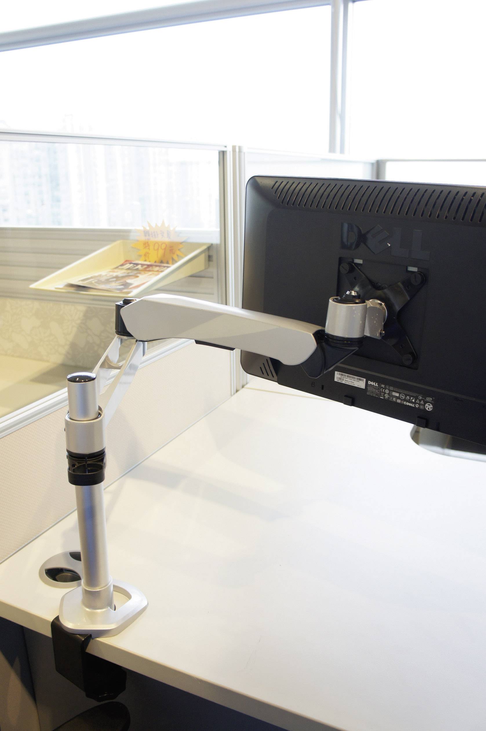 SpeaKa Professional SP-3947564 SuperFlex 1fach Monitor-Tischhalterung 25,4 cm (10") - 68,6 cm (27")