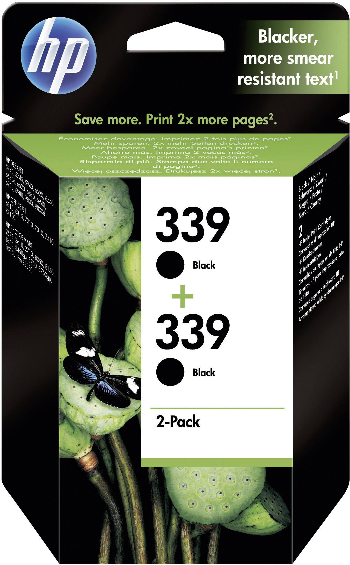 HP Tinte 339 Original Kombi-Pack Schwarz C9504EE