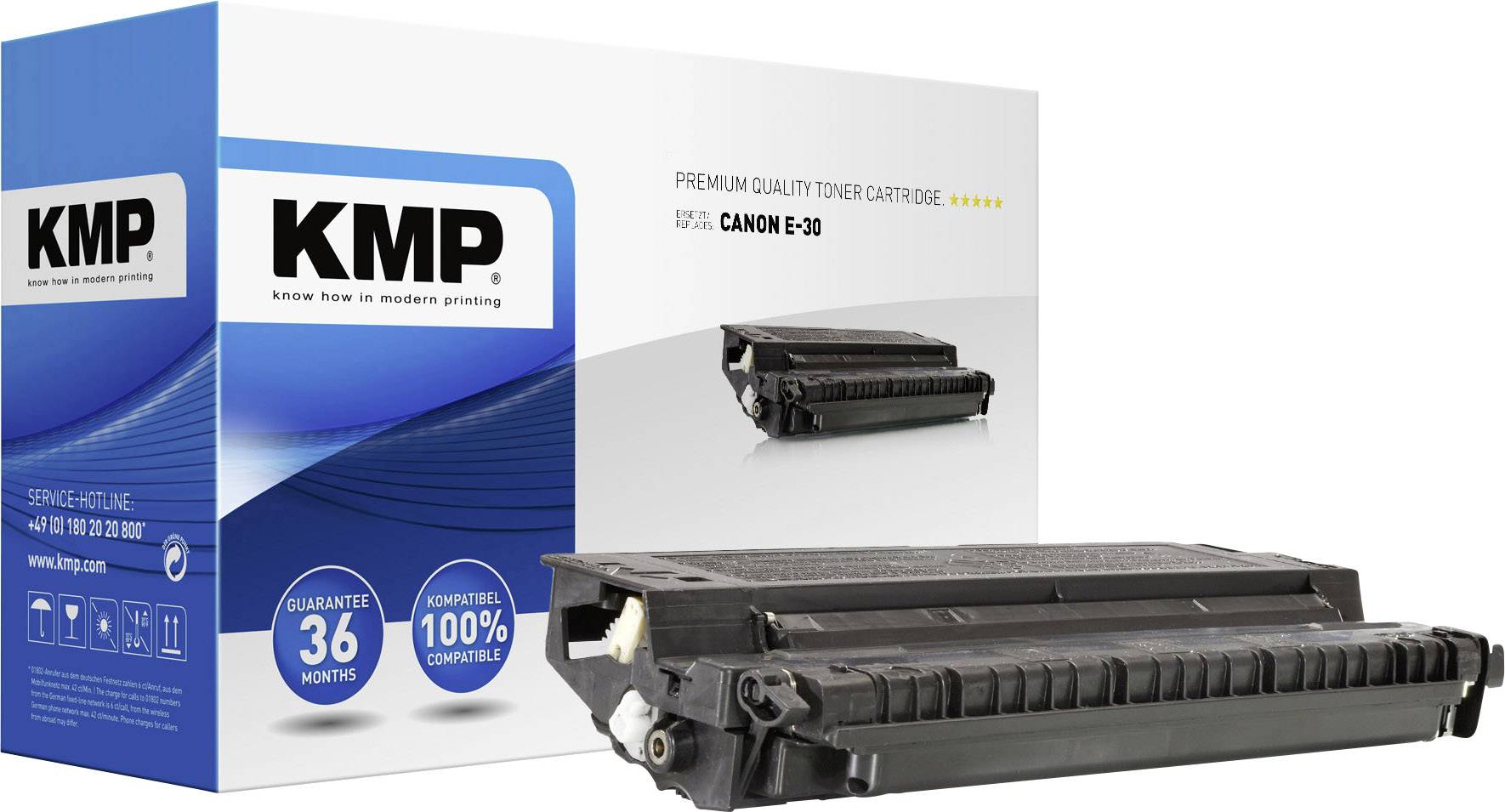 KMP Toner ersetzt Canon E-30 Kompatibel Schwarz 3000 Seiten C-T30