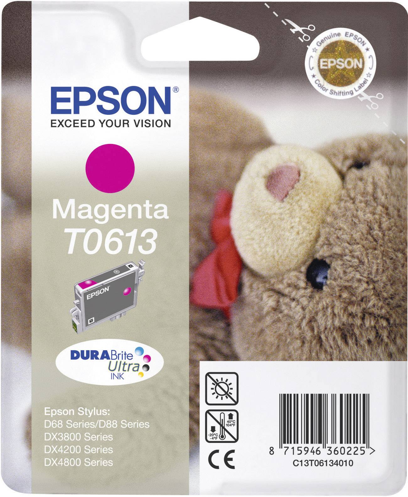 Epson T0613 - 8 ml - Magenta - Original - Blisterverpackung - Tintenpatrone - fü