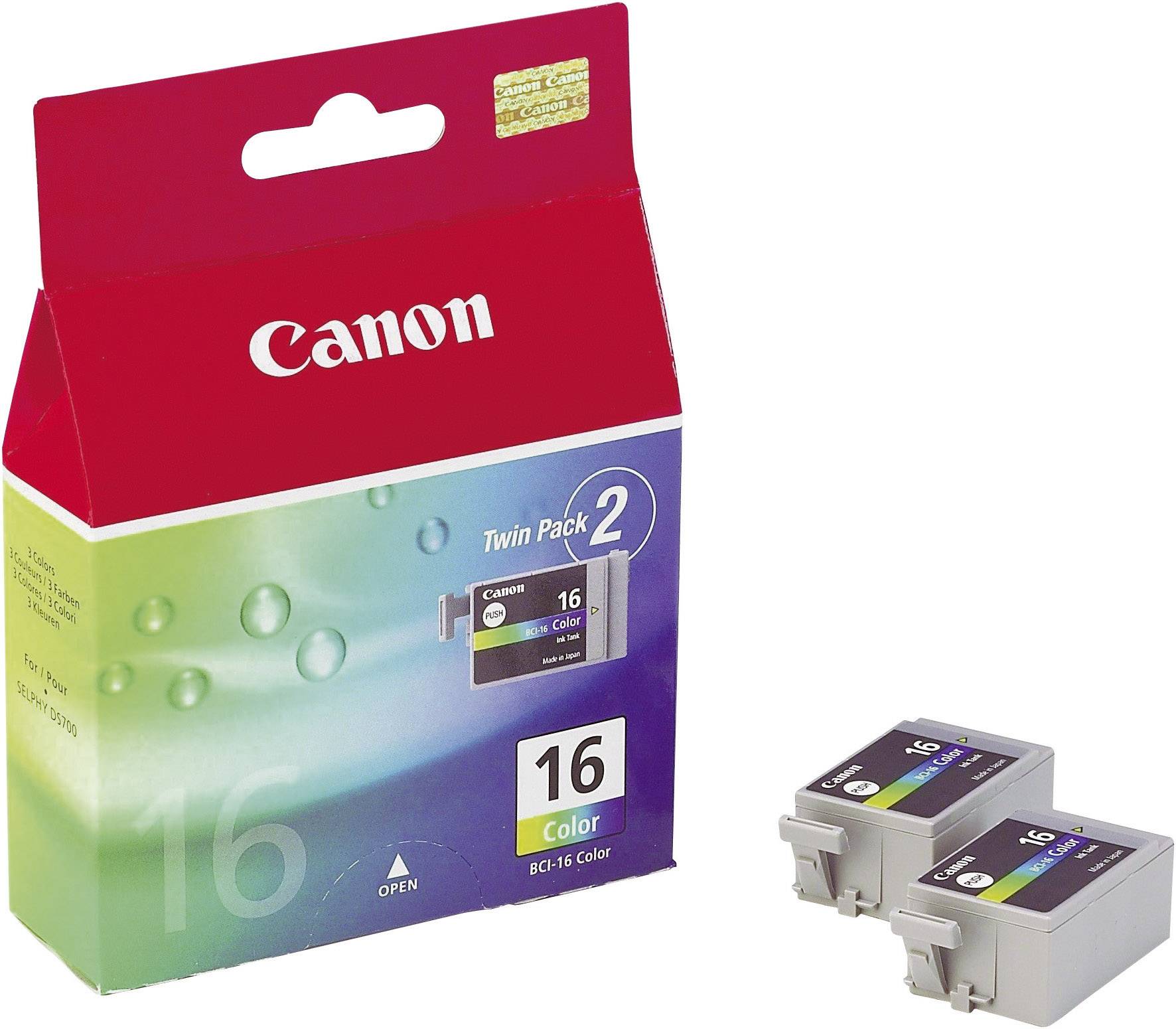 Canon BCI-16 - 2er-Pack - Gelb, Cyan, Magenta