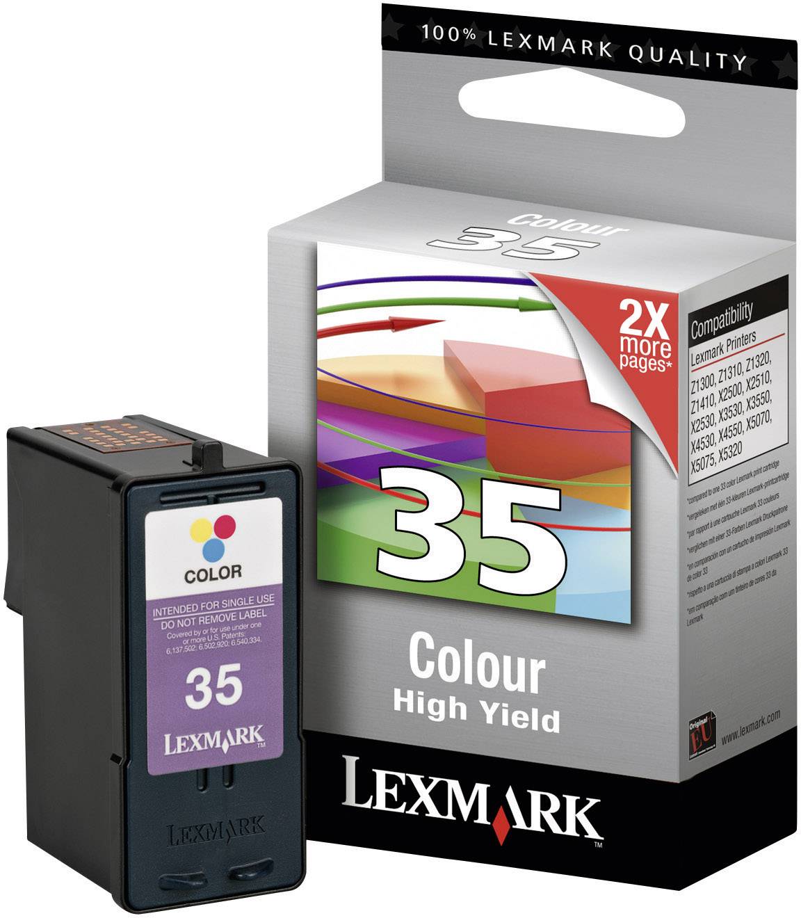Lexmark Druckerpatrone 35 Original Cyan, Magenta, Gelb 18C0035