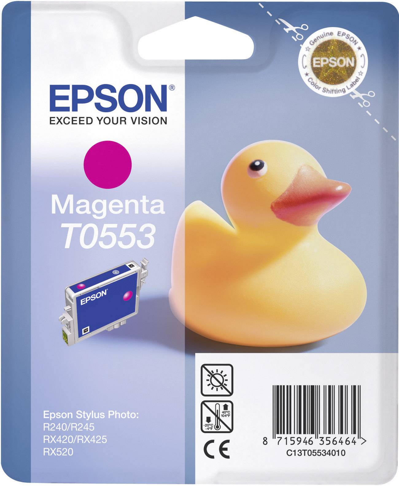 Epson T0553 - 8 ml - Magenta - Original - Blisterverpackung - Tintenpatrone - fü