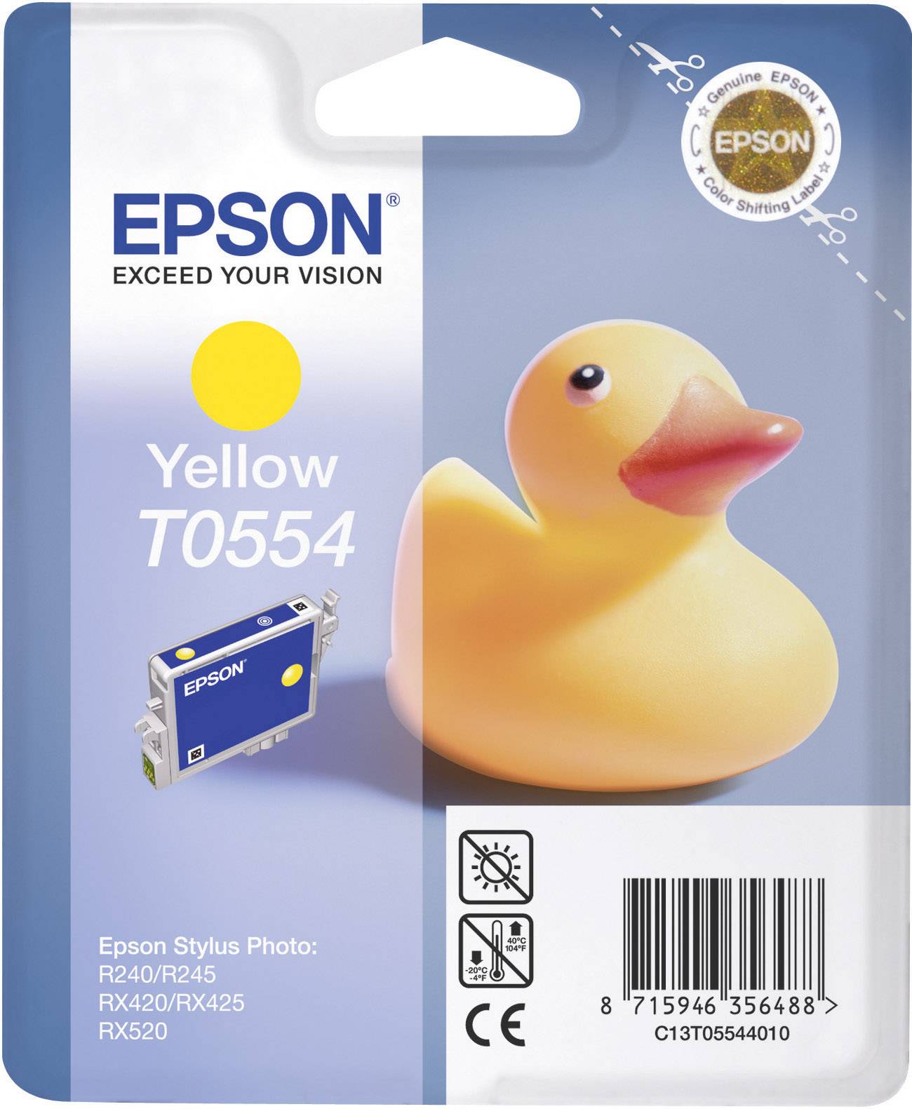 Epson Druckerpatrone T0554 Original Gelb C13T05544010