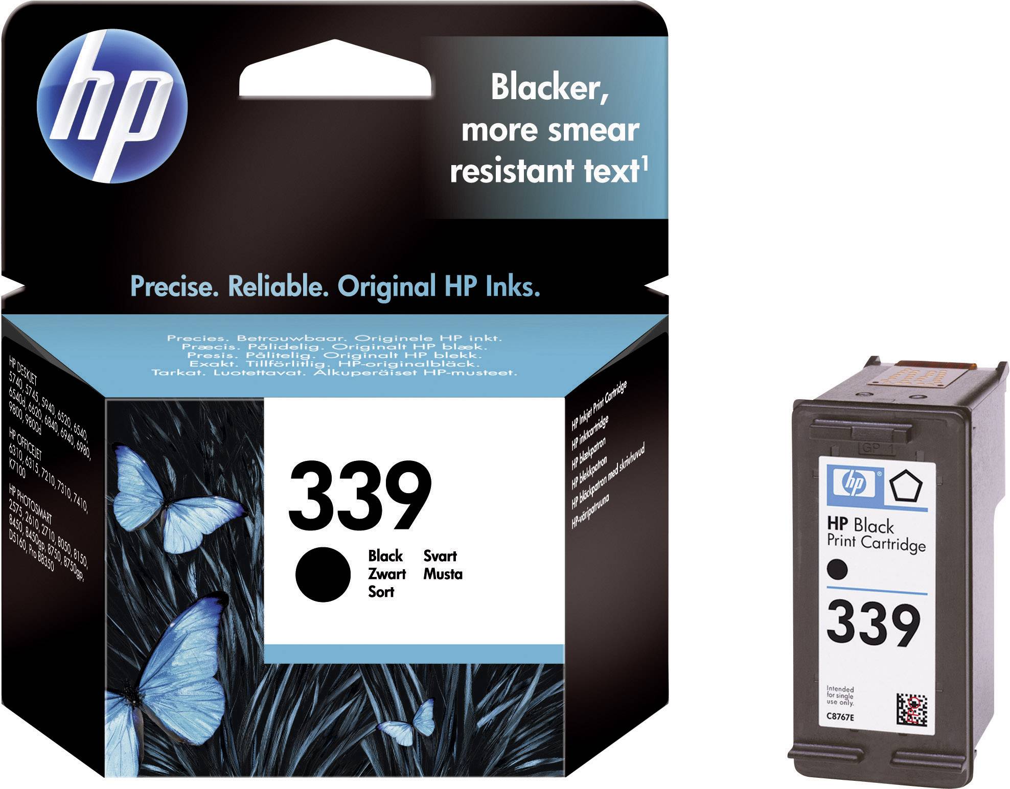 HP Tintenpatrone 339 Original  Schwarz C8767EE Druckerpatrone