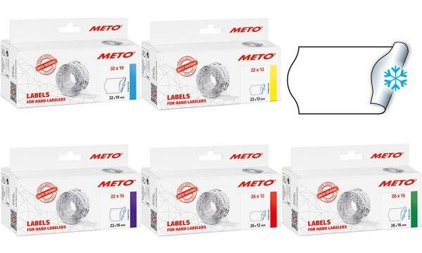 METO - Preisetiketten 22.0 x 12.0 mm
