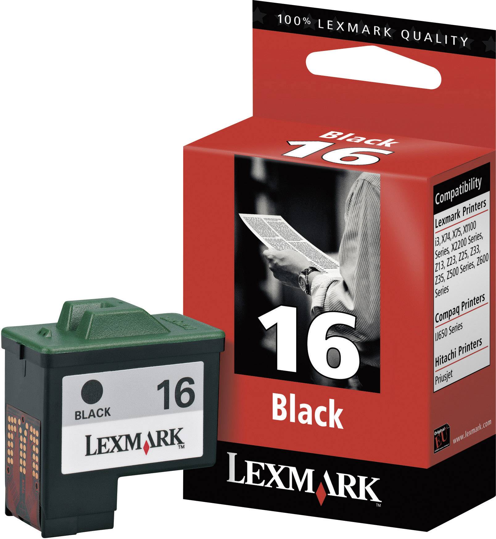Lexmark Cartridge No. 16 - Schwarz - Original - Tintenpatrone - für Lexmark i3 -