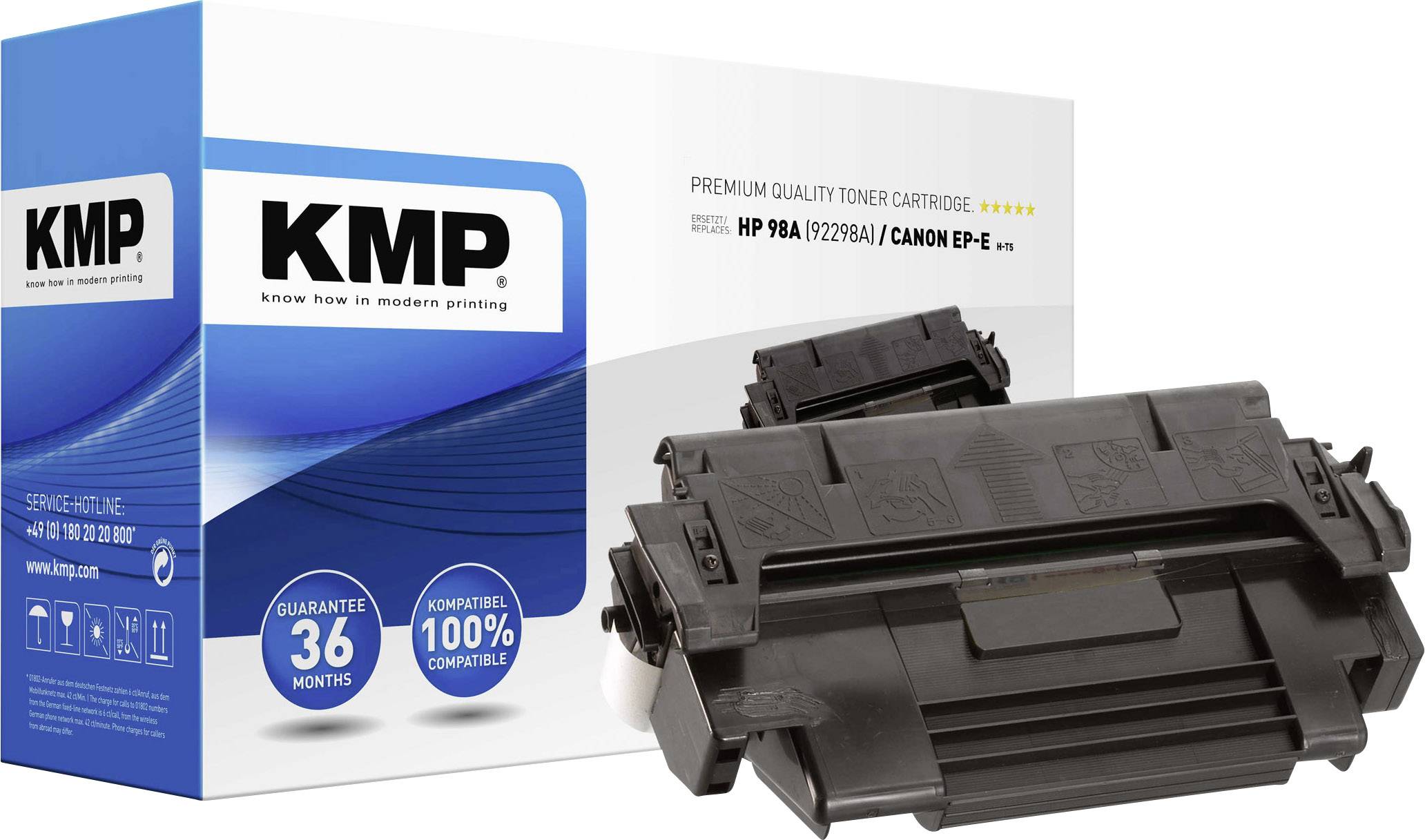 KMP Toner ersetzt HP 98A, 92298A Kompatibel Schwarz 6800 Seiten H-T5 0824,0000