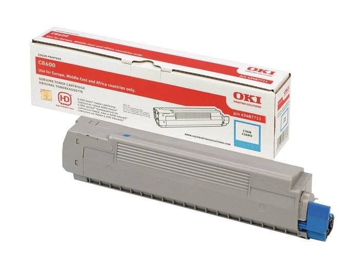 OKI - Cyan - original - Tonerpatrone - für C8600cdtn