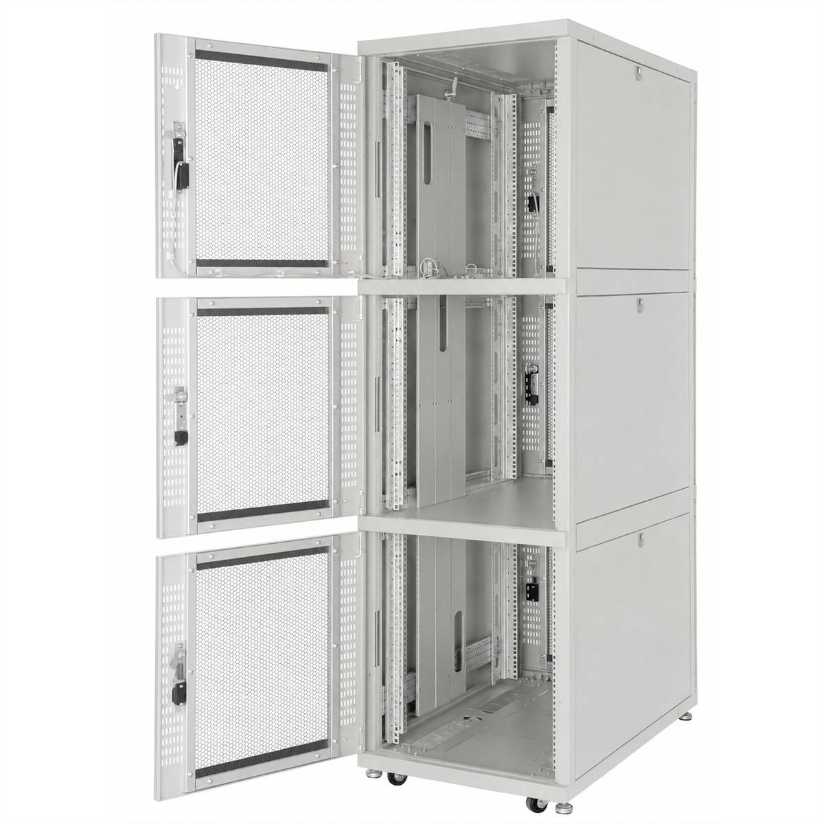 ROLINE Colocation-Schrank 42HE 800x1000mm, 3-Fächer, grau