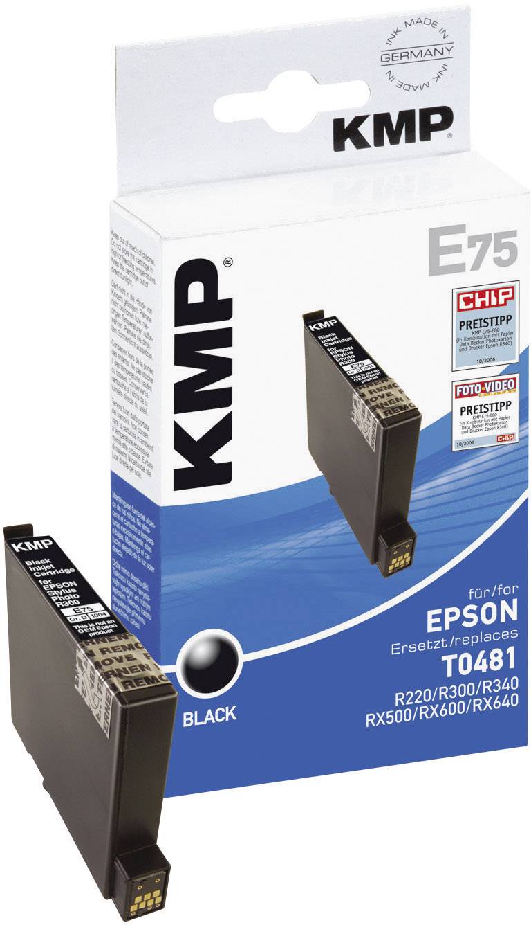 KMP Tinte ersetzt Epson T0481 Kompatibel  Schwarz E75 1004,0001