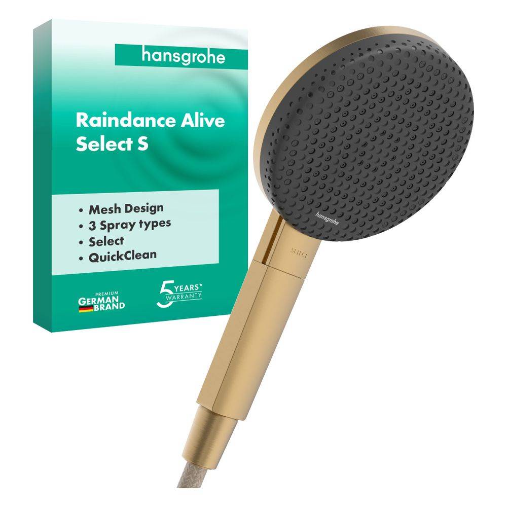 Hansgrohe Raindance Alive Select S Handbrause 125mm, 10,8l/min, 3jet, Brushed Bronze