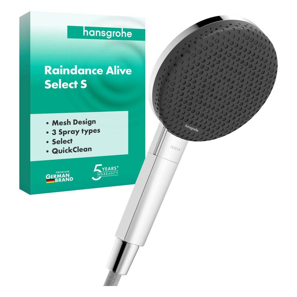 Hansgrohe Raindance Alive Select S Handbrause 125mm, 10,8l/min, 3jet, Chrom
