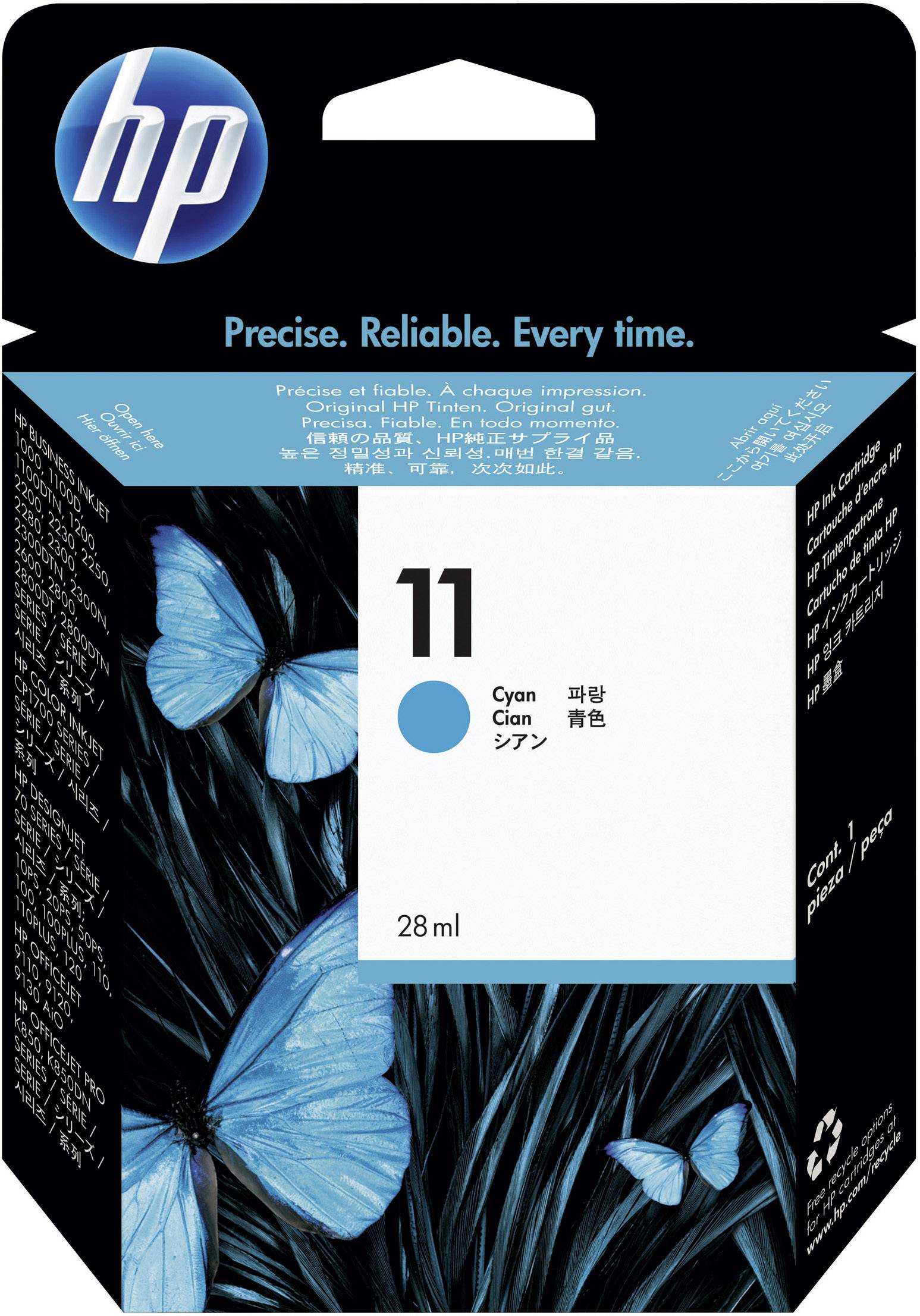 HP Tinte 11 Original Cyan C4836AE