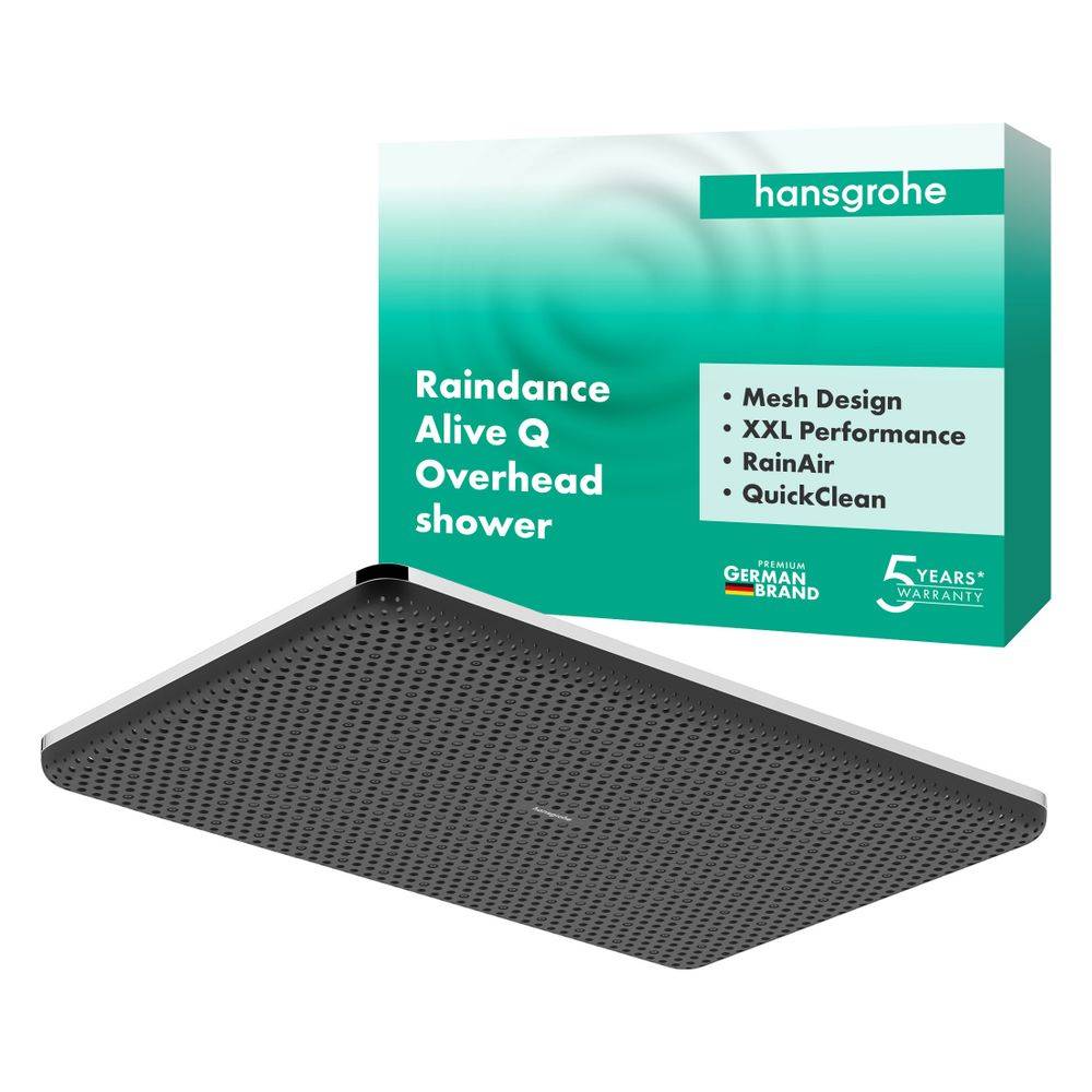 Hansgrohe Raindance Alive Q Kopfbrause, 11l/min, 210x340mm 1jet, Chrom