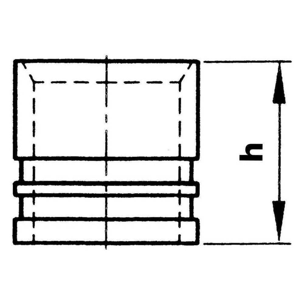 Rehau Schiebehülse 25x2,3mm, Messing verzinkt