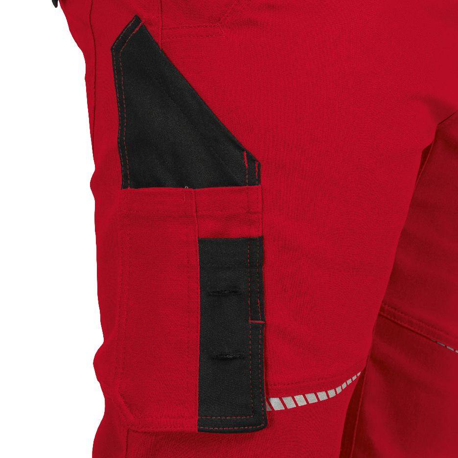 Bundhose mit Knietaschen Flex Line rot-schwarz, Gr. 46 Leibwächter FLEXH2246