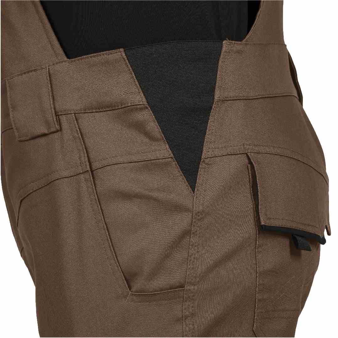 Latzhose mit Knietaschen Flex Line haselnuss-schwarz, Gr. 58 Leibwächter FLEXL2958