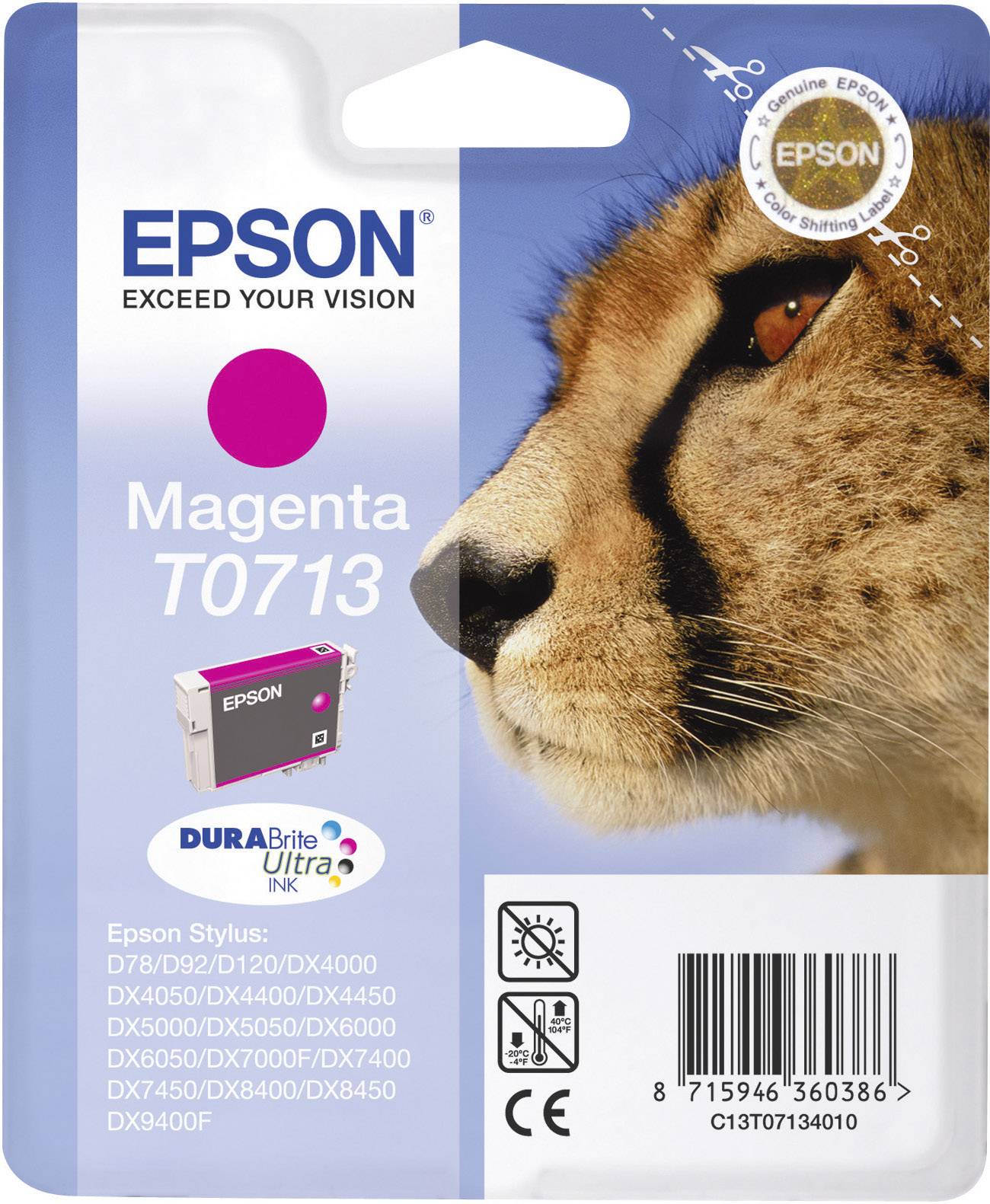 Epson Druckerpatrone T0713 Original Magenta C13T07134011