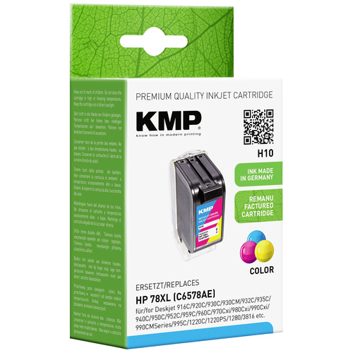 KMP Tinte ersetzt HP 78 Kompatibel Cyan, Magenta, Gelb H10 0992,4780
