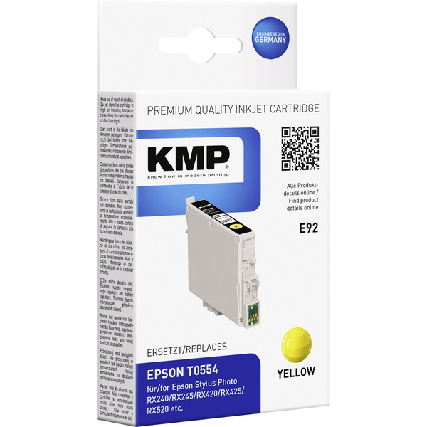 KMP Tinte ersetzt Epson T0554 Kompatibel Gelb E92 1012,0009