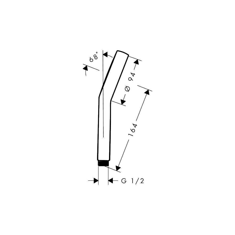 Hansgrohe Activera Select S Handbrause 2jet, 95mm, EcoSmart, Select-Taste, Mattschwarz