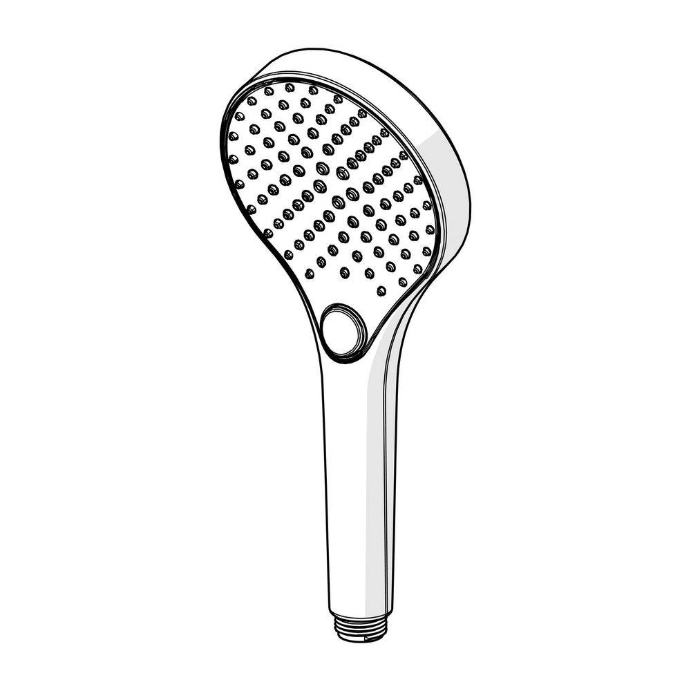 Hansa Viva Handbrause 3-strahlig, 110mm, Chrom, mit Anti-Kalk-Technik, 44330300