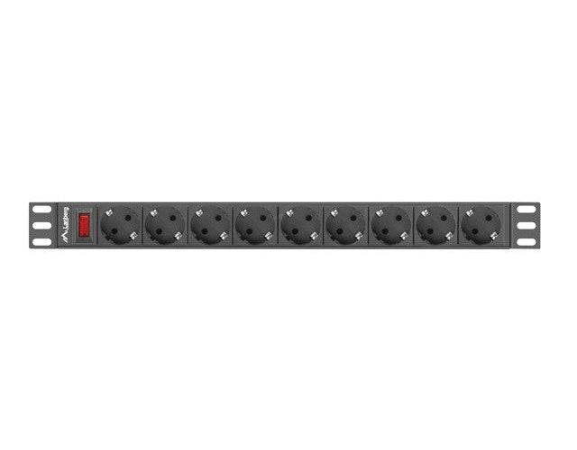 POWER STRIP RACK 19 PDU 1U 16A 9X SHUKO 3M PDU-09F-0300-BK