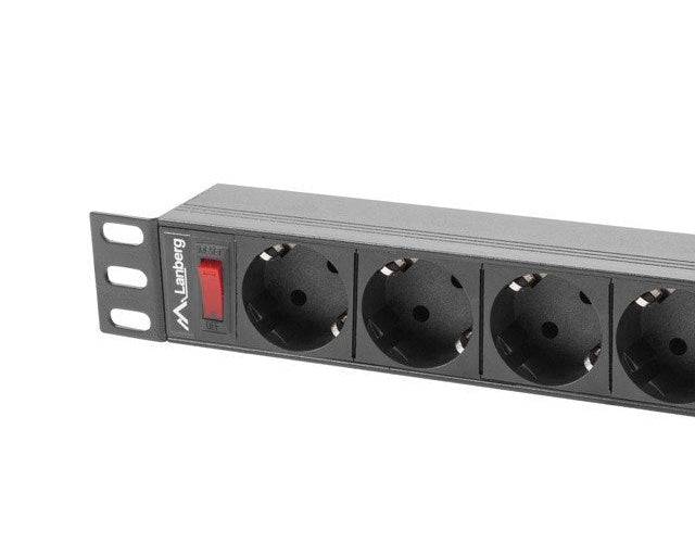 POWER STRIP RACK 19 PDU 1U 16A 9X SHUKO 3M PDU-09F-0300-BK