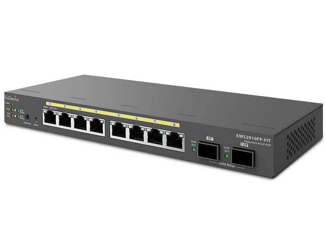 EnGenius Fit EWS2910FP-FIT - Switch - L2+ - managed - 8 x 10/100/1000 (PoE+)