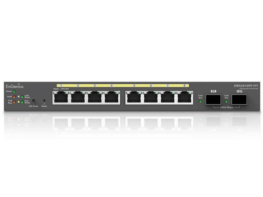 EnGenius Fit EWS2910FP-FIT - Switch - L2+ - managed - 8 x 10/100/1000 (PoE+)