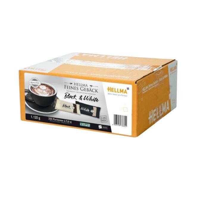 Hellma Feines Gebäck Black & White 200x5,6g Inhalt: 1120g