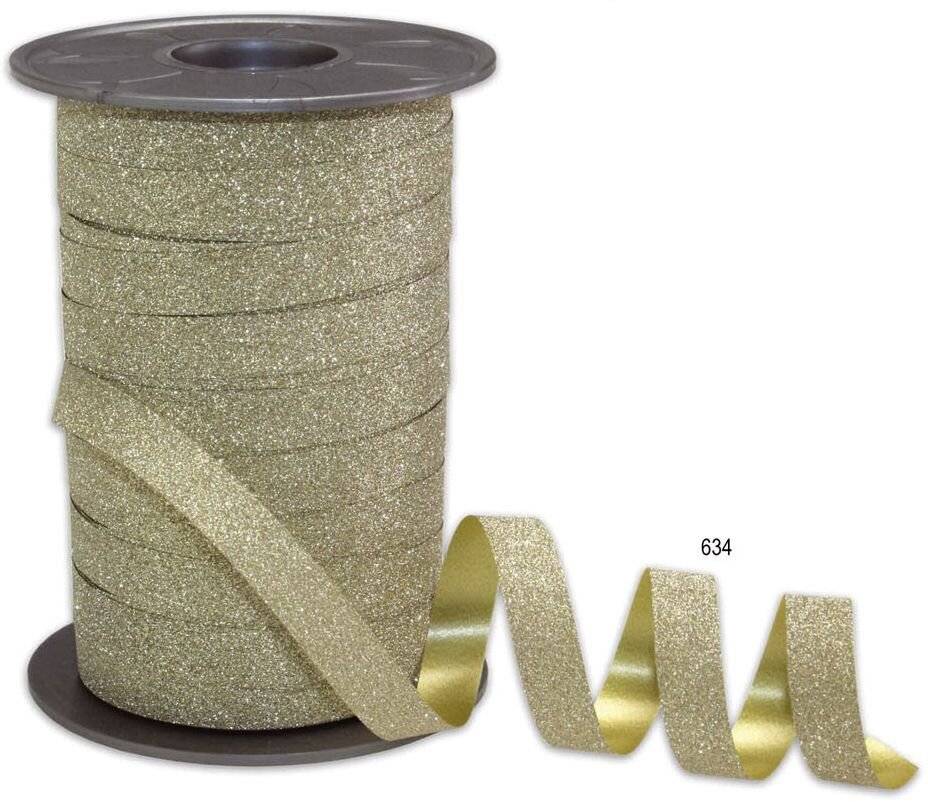 C.E. PATTBERG - Pattberg Poly Glitter, Gold, Polypropylen (PP), Satin, 100 m, 10 mm, 1 Stück(e)